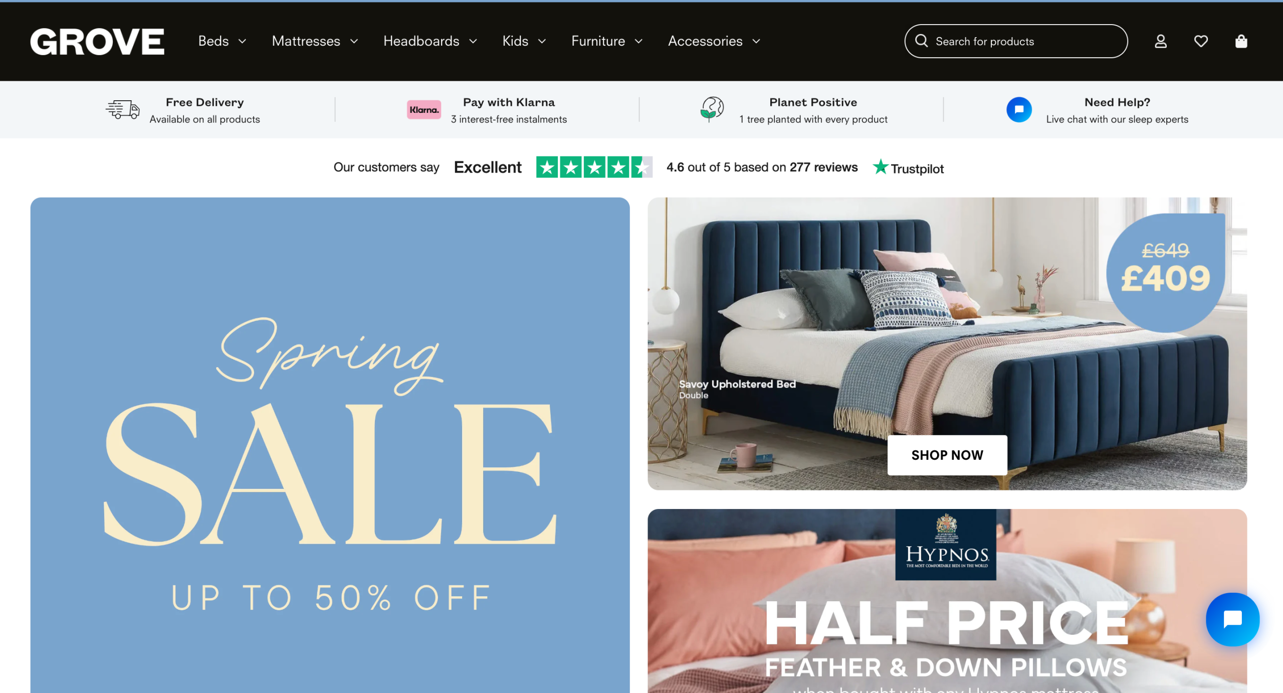 grove bedding case study